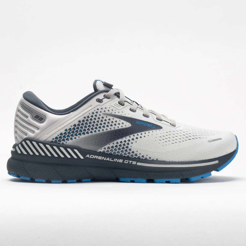 Brooks Adrenaline GTS 22 Men's Oyster/India Ink/Blue 1 Brooks Adrenaline GTS 22 Men's Oyster/India Ink/Blue
