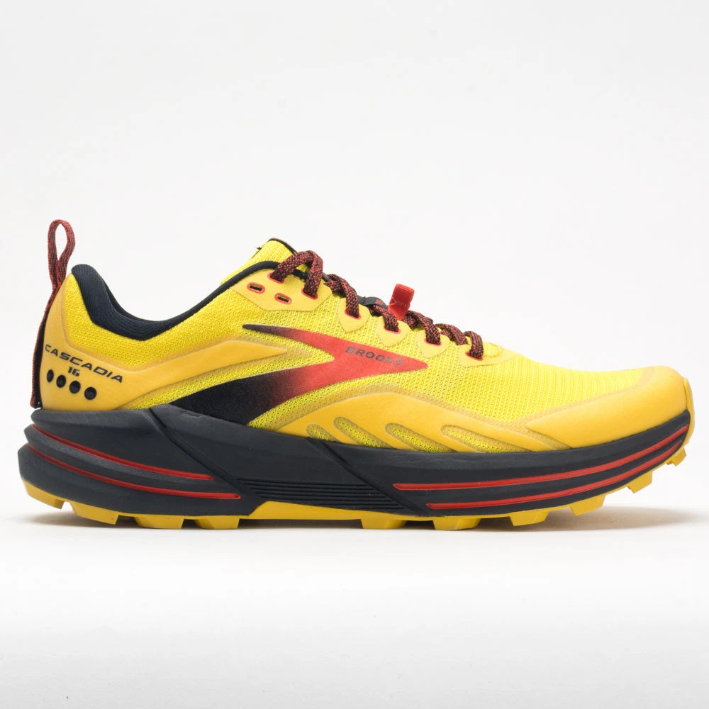 Brooks Cascadia 16 Men's Yellow/Black/Grenadine 1 Brooks Cascadia 16 Men's Yellow/Black/Grenadine