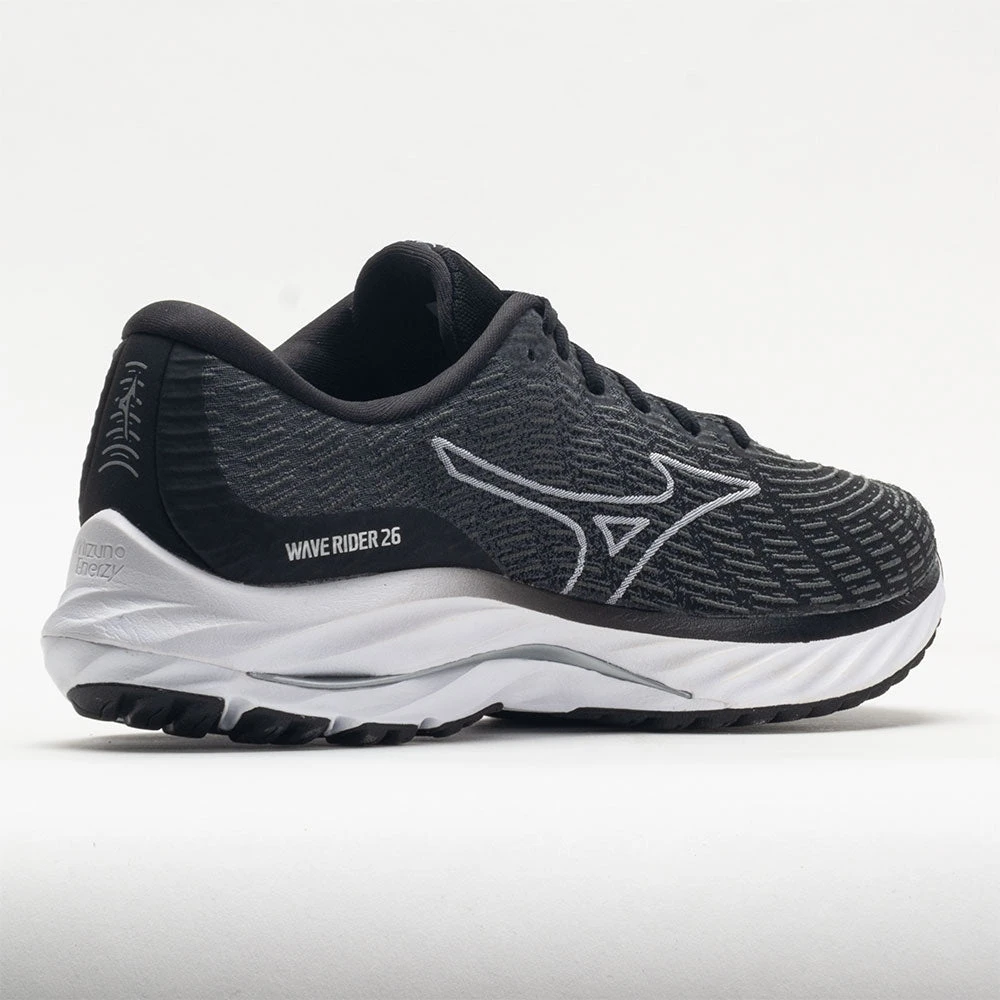 Mizuno Wave Rider 26 Men's Black/White 6 Mizuno Wave Rider 26 Men's Black/White - Image 6