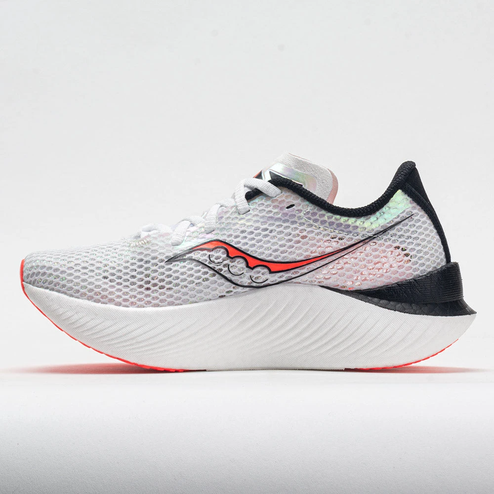 Saucony Endorphin Pro 3 Men's White/Black/VIZI 2 Saucony Endorphin Pro 3 Men's White/Black/VIZI - Image 2