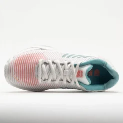 K-Swiss Hypercourt Express 2 Women's Blanc De Blanc/Nile Blue/Desert -Famous Sneaker Store 117153 2