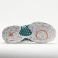 K-Swiss Hypercourt Express 2 Women's Blanc De Blanc/Nile Blue/Desert -Famous Sneaker Store 117153 4