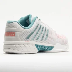 K-Swiss Hypercourt Express 2 Women's Blanc De Blanc/Nile Blue/Desert -Famous Sneaker Store 117153 6