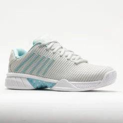 K-Swiss Hypercourt Express 2 Women's Vaporous Gray/White/Blue Glow -Famous Sneaker Store 117154 5