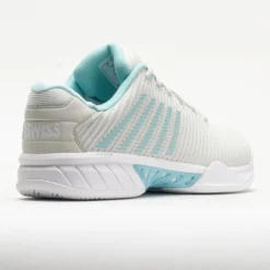 K-Swiss Hypercourt Express 2 Women's Vaporous Gray/White/Blue Glow -Famous Sneaker Store 117154 6