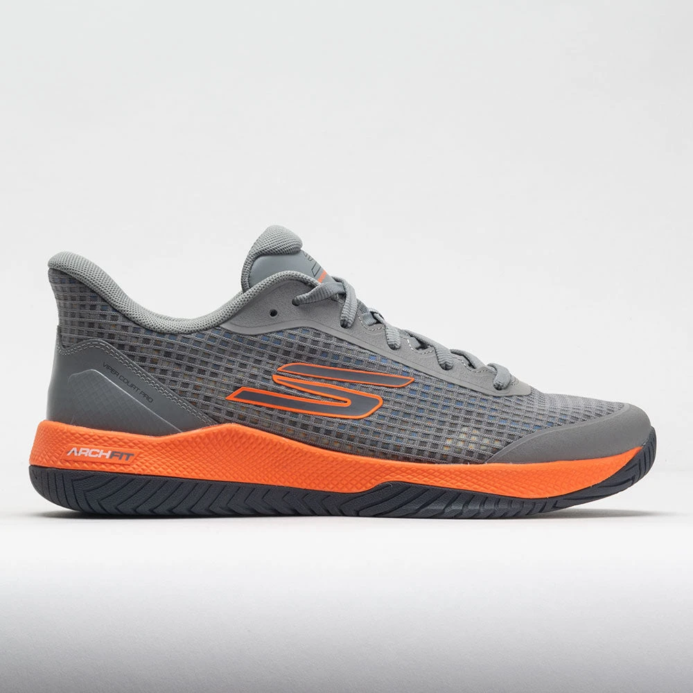 Skechers Viper Court Pro Men's Grey/Orange 1 Skechers Viper Court Pro Men's Grey/Orange