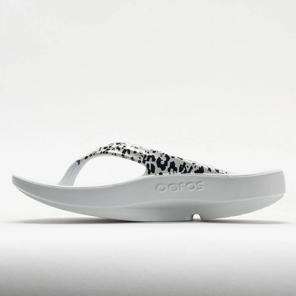 OOFOS OOlala Limited Women's White/Black Leopard 3 OOFOS OOlala Limited Women's White/Black Leopard - Image 3